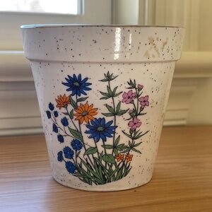 Vintage Takahashi stoneware floral planter